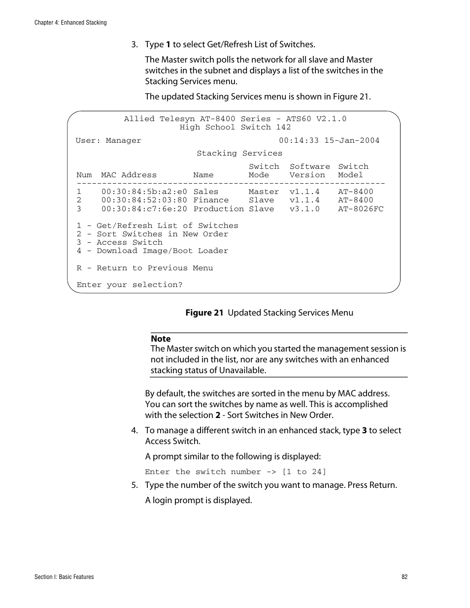 Allied Telesis AT-S60 User Manual | Page 82 / 858