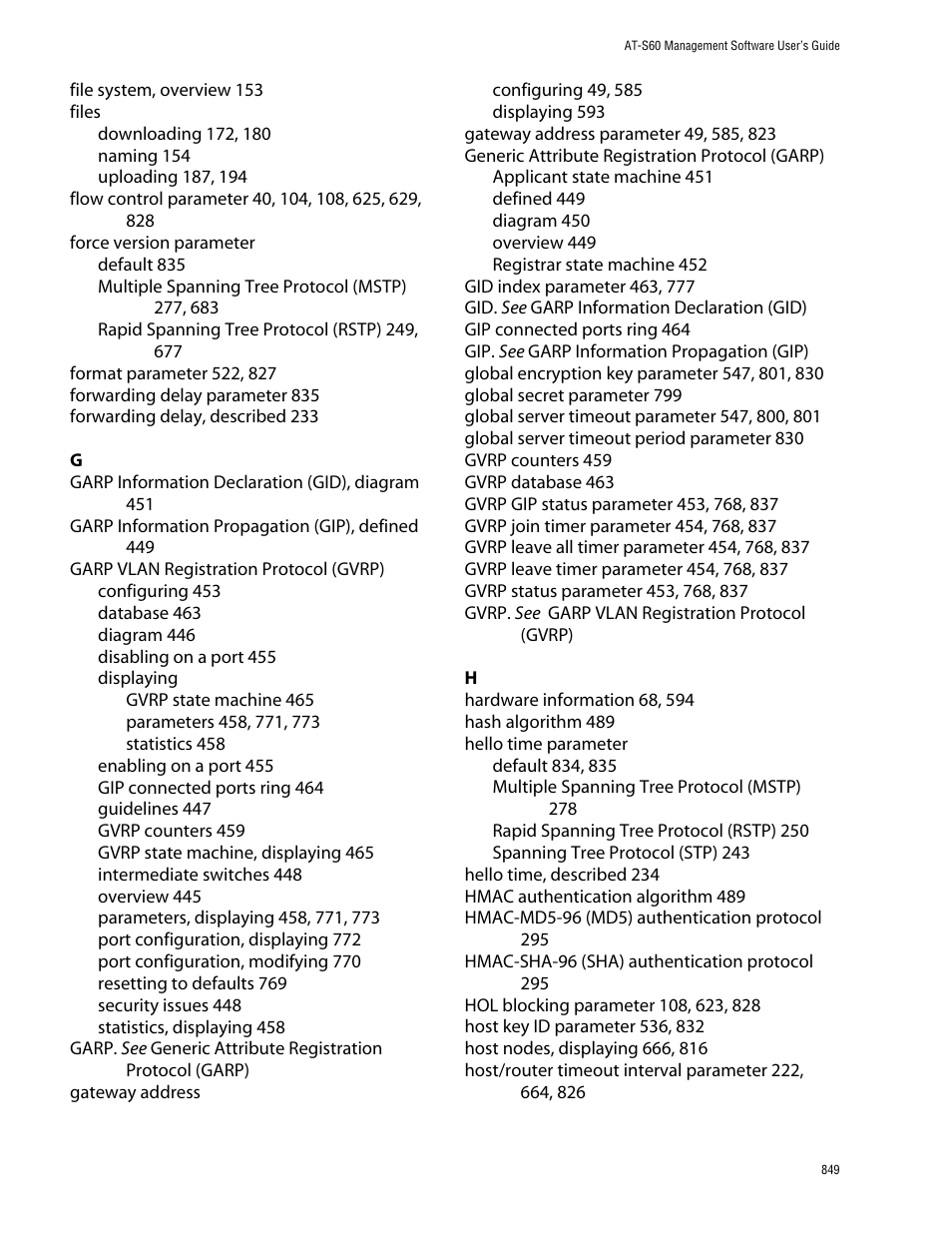 Allied Telesis AT-S60 User Manual | Page 849 / 858