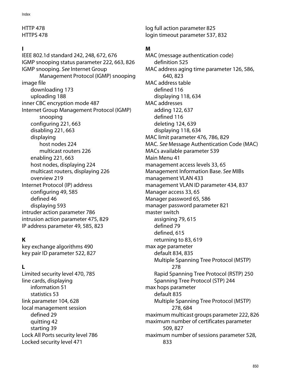 Allied Telesis AT-S60 User Manual | Page 850 / 858