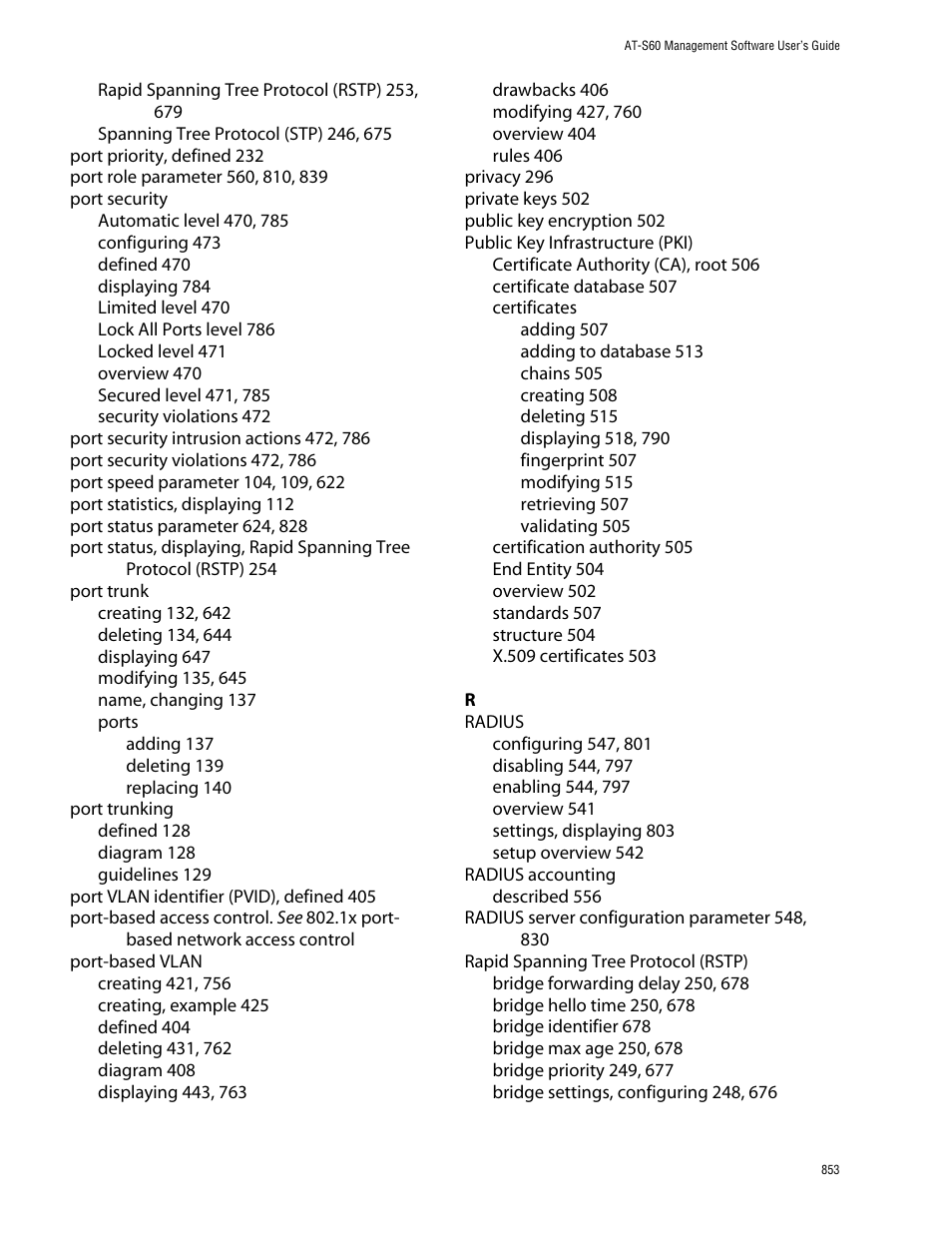 Allied Telesis AT-S60 User Manual | Page 853 / 858