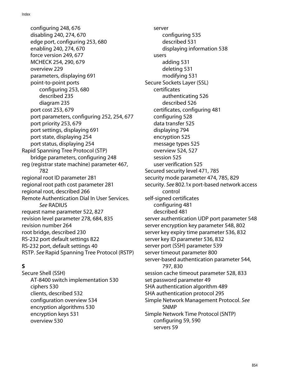 Allied Telesis AT-S60 User Manual | Page 854 / 858