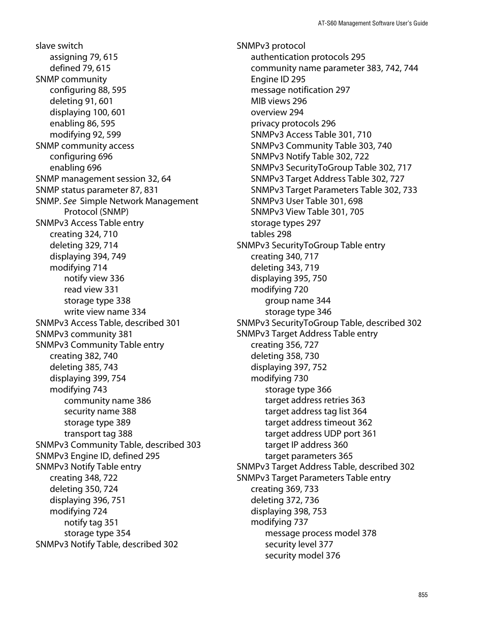 Allied Telesis AT-S60 User Manual | Page 855 / 858