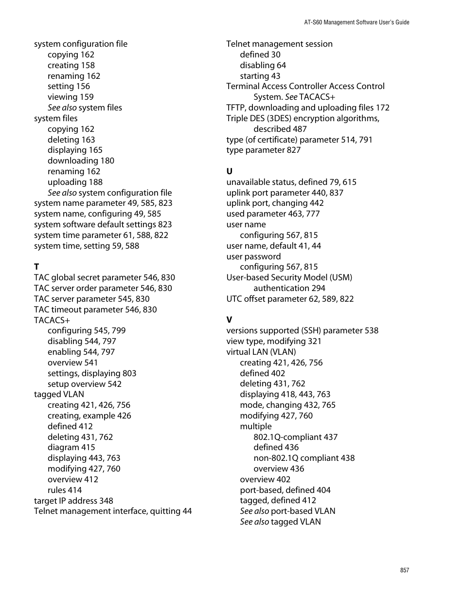 Allied Telesis AT-S60 User Manual | Page 857 / 858