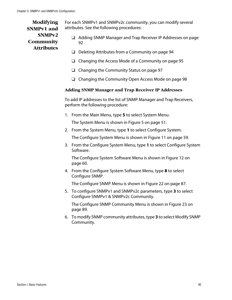 Modifying snmpv1 and snmpv2 community attributes | Allied Telesis AT-S60 User Manual | Page 92 / 858