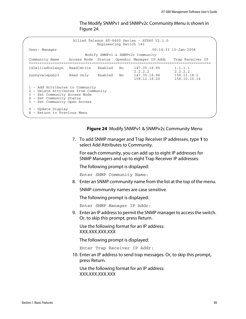 Allied Telesis AT-S60 User Manual | Page 93 / 858