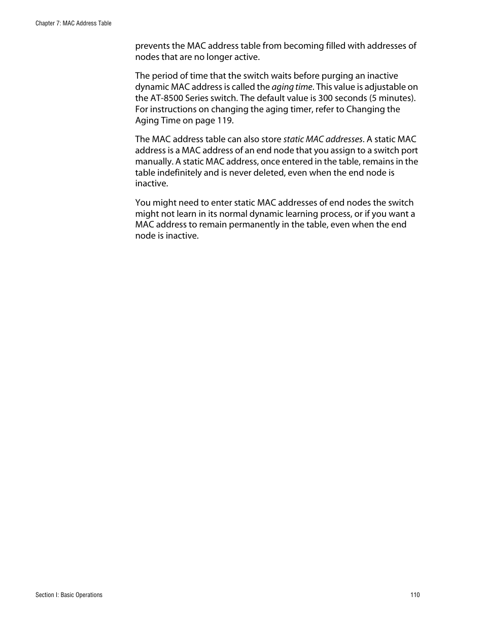 Allied Telesis AT-S62 User Manual | Page 110 / 760