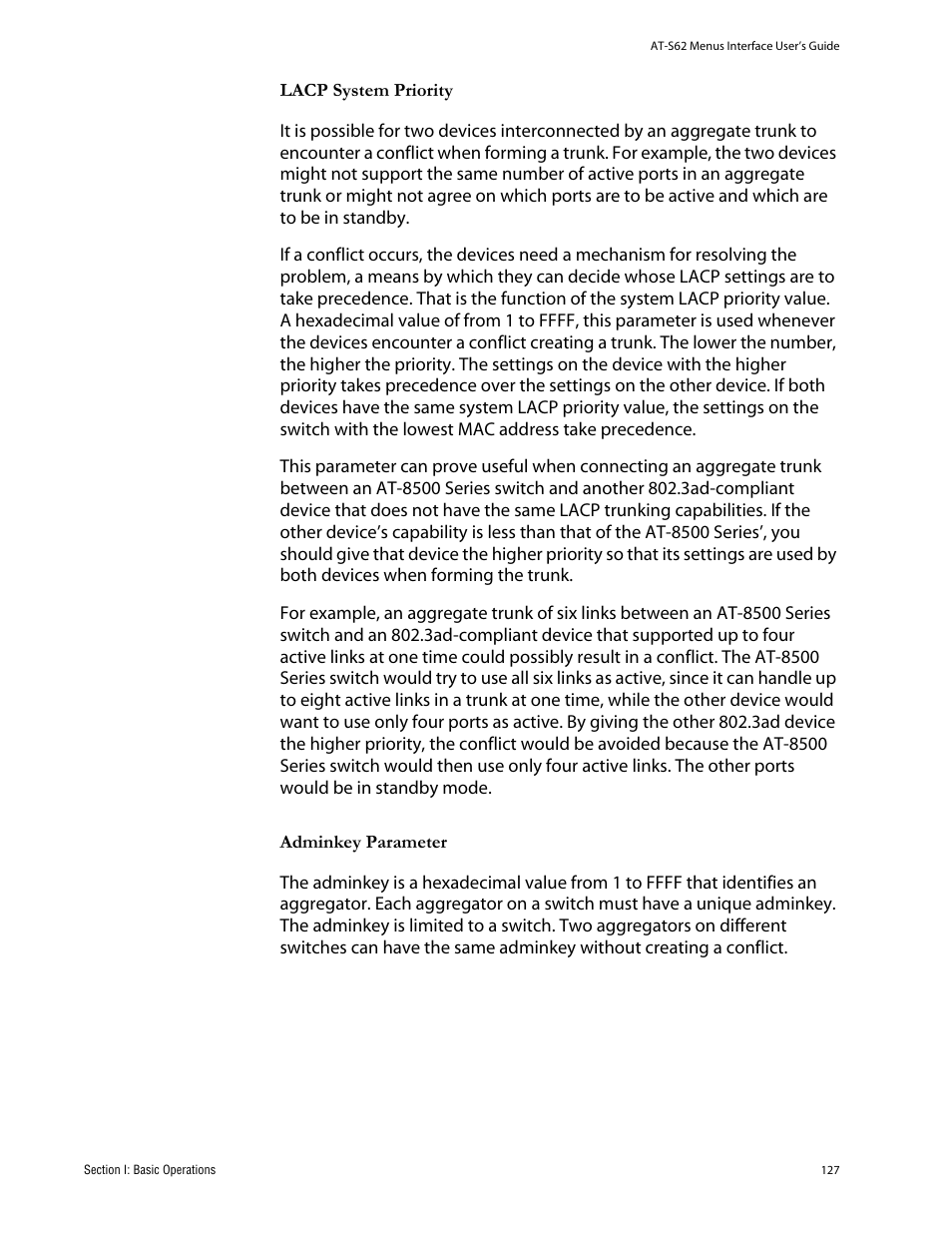 Allied Telesis AT-S62 User Manual | Page 127 / 760