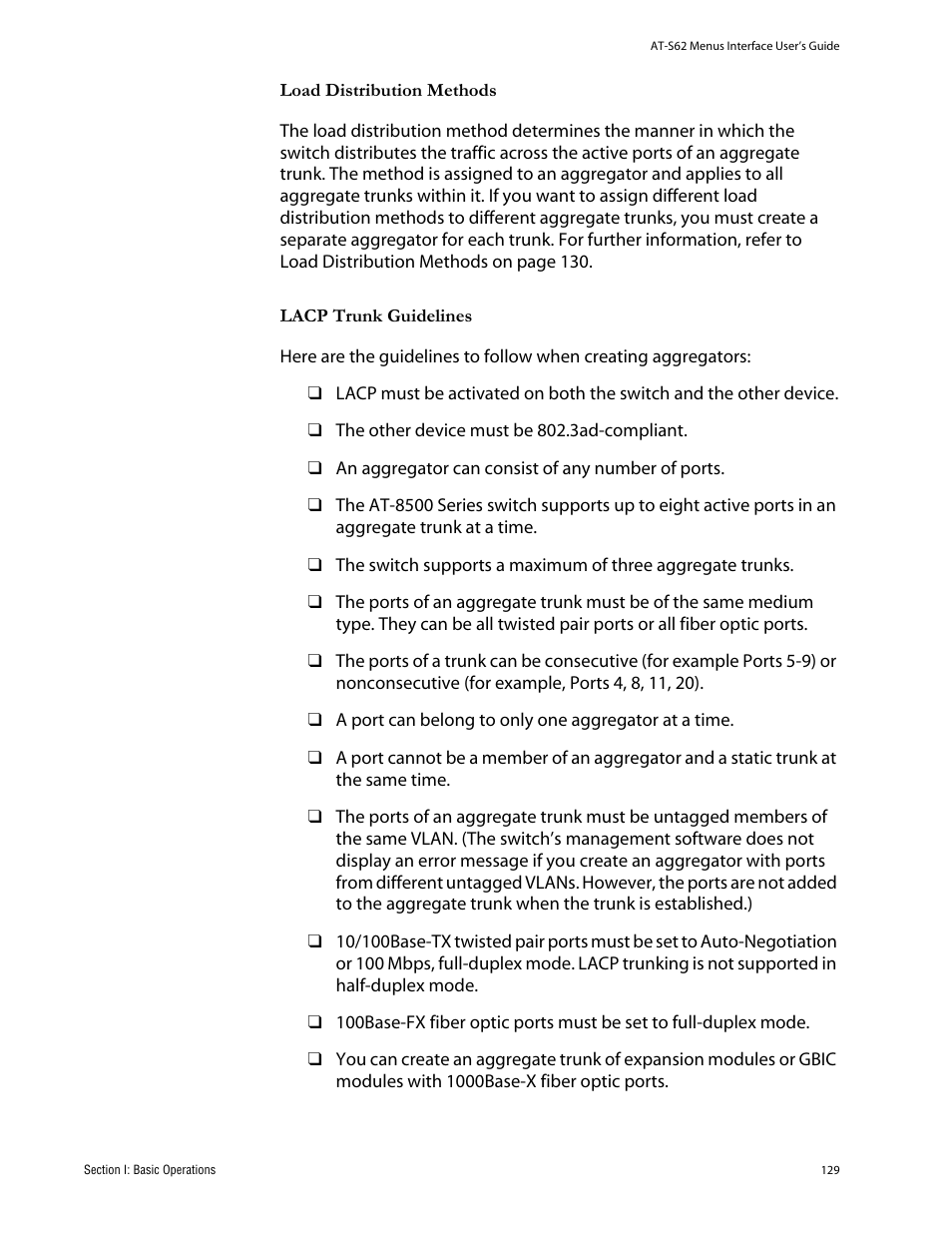 Allied Telesis AT-S62 User Manual | Page 129 / 760