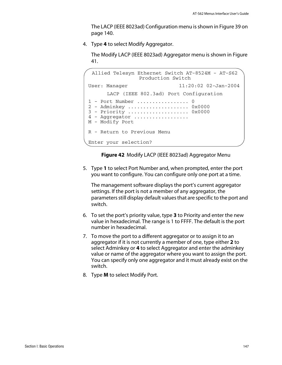 Allied Telesis AT-S62 User Manual | Page 147 / 760