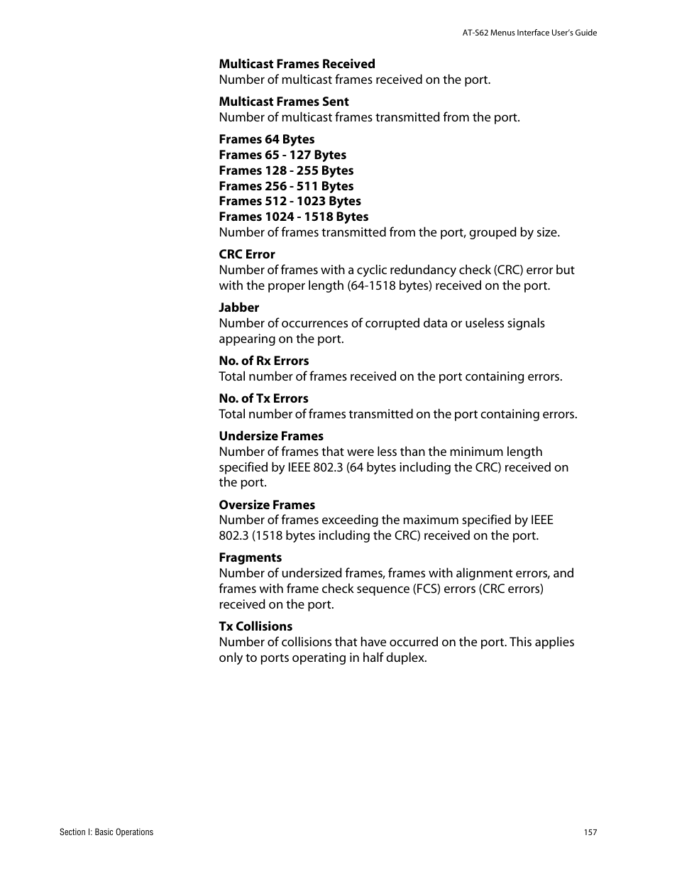 Allied Telesis AT-S62 User Manual | Page 157 / 760