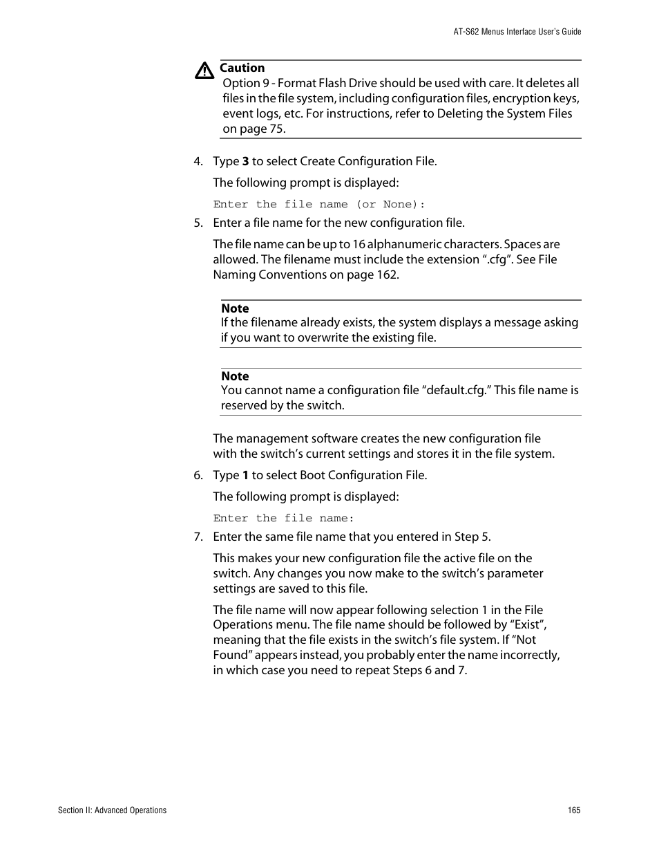 Allied Telesis AT-S62 User Manual | Page 165 / 760
