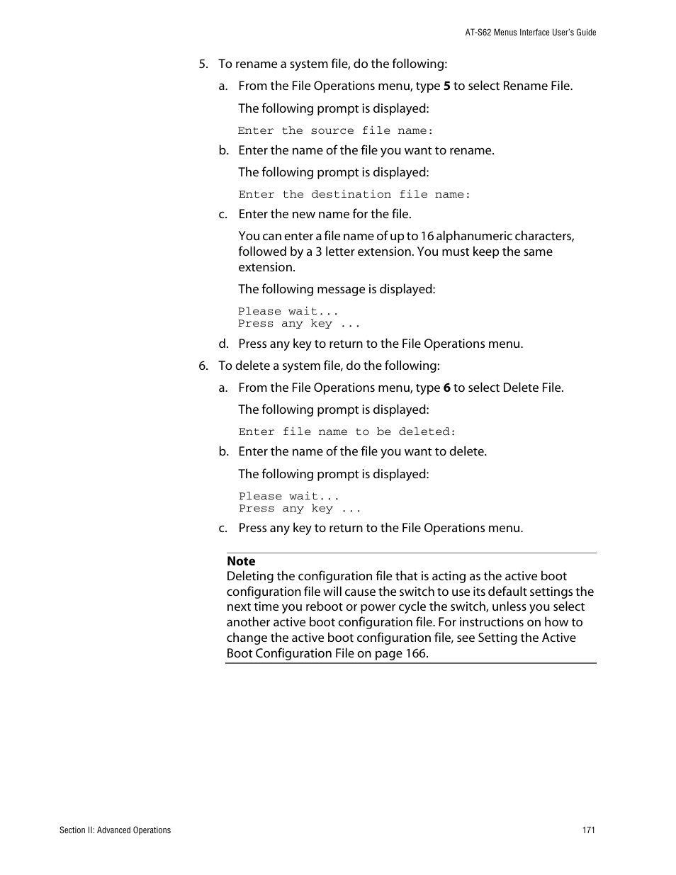 Allied Telesis AT-S62 User Manual | Page 171 / 760