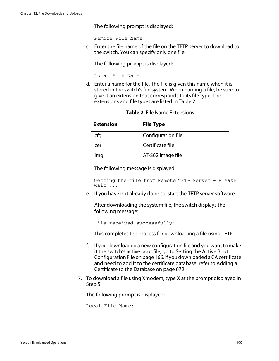 Allied Telesis AT-S62 User Manual | Page 190 / 760