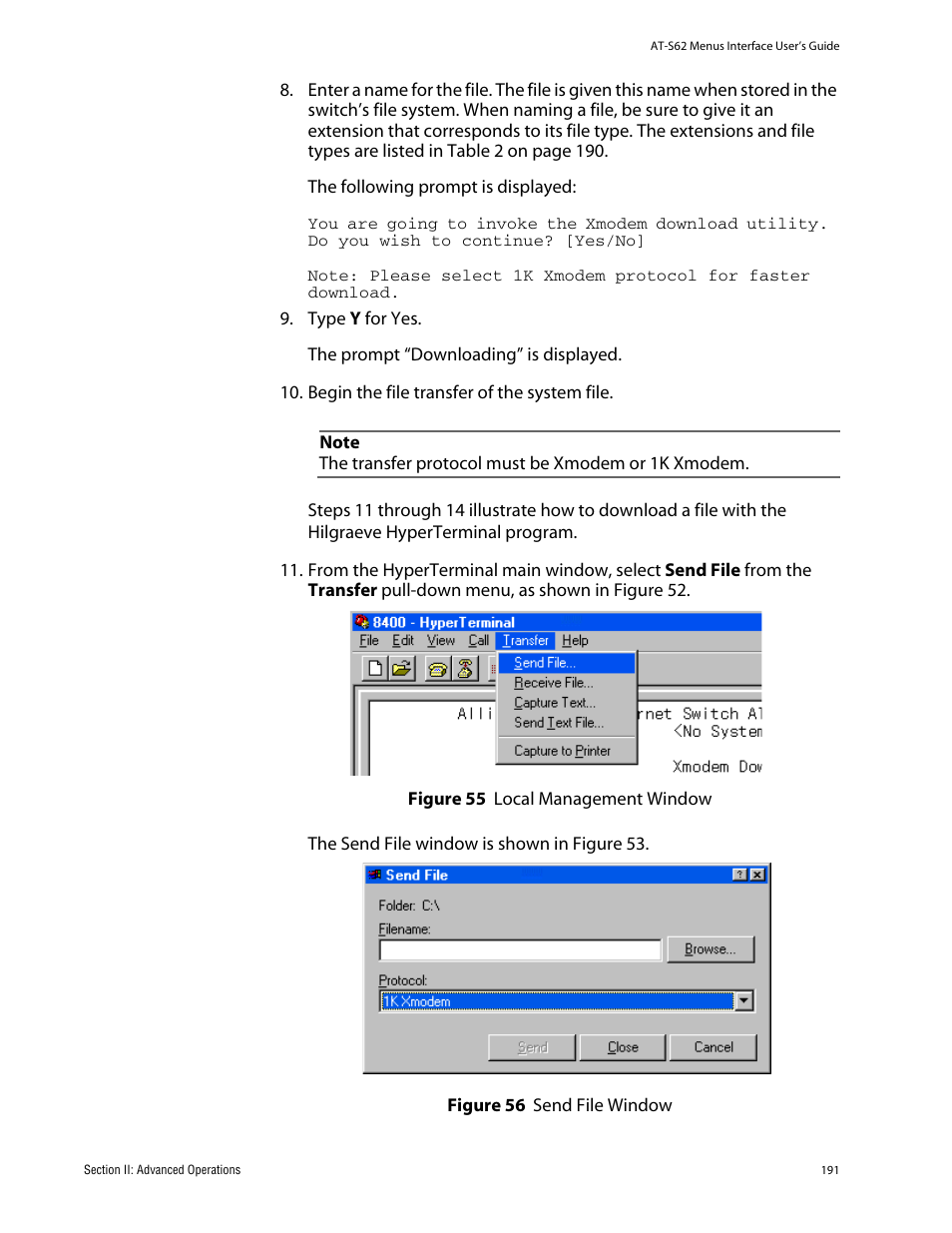 Allied Telesis AT-S62 User Manual | Page 191 / 760