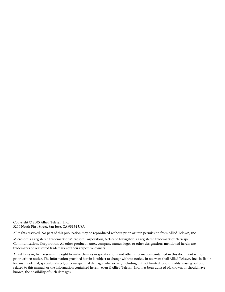 Allied Telesis AT-S62 User Manual | Page 2 / 760
