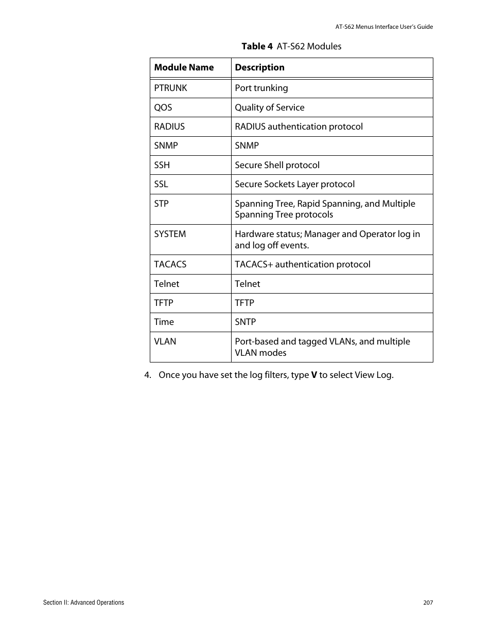 Allied Telesis AT-S62 User Manual | Page 207 / 760