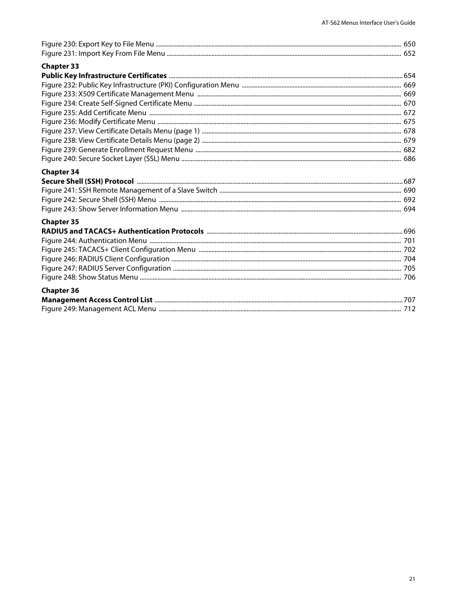 Allied Telesis AT-S62 User Manual | Page 21 / 760