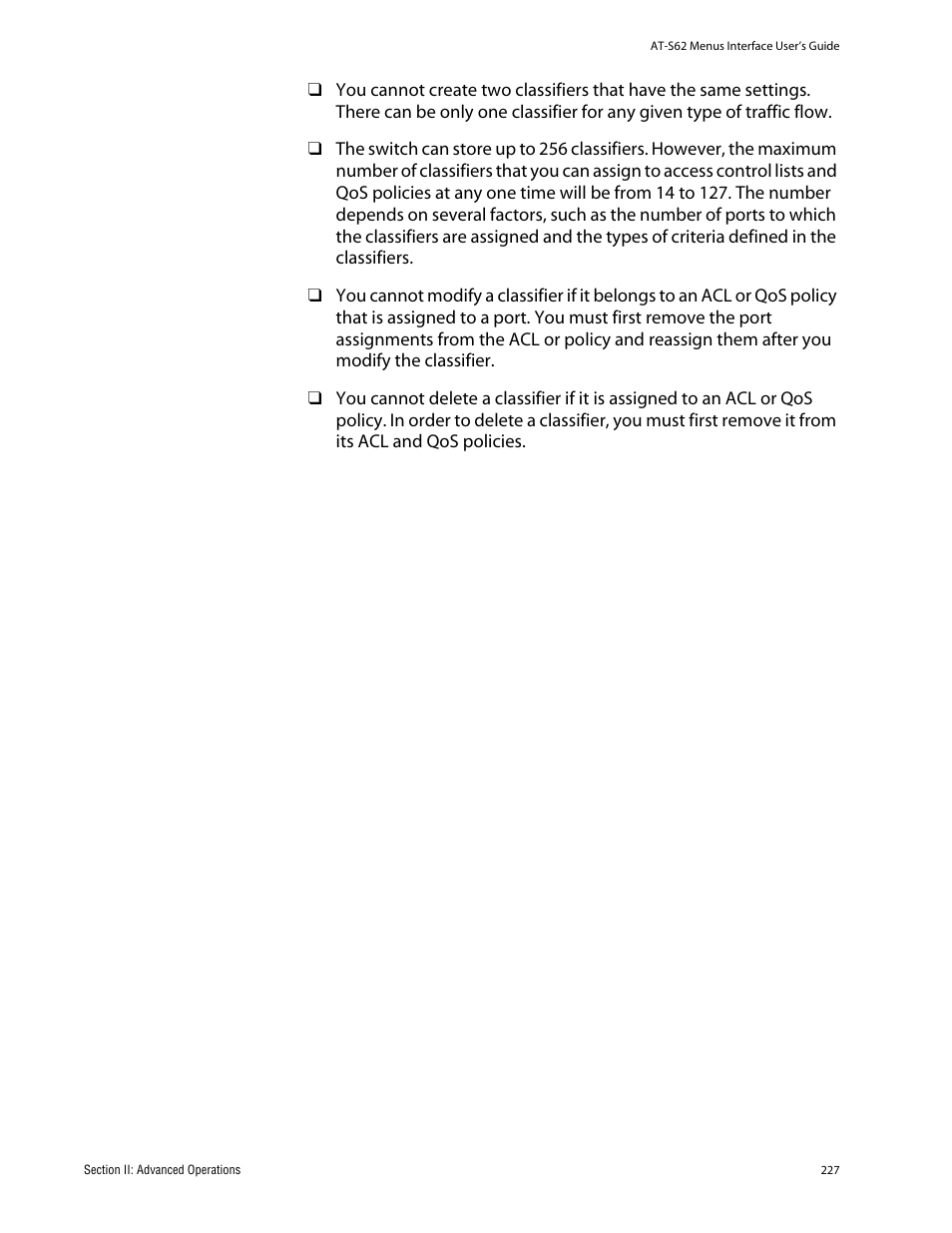 Allied Telesis AT-S62 User Manual | Page 227 / 760