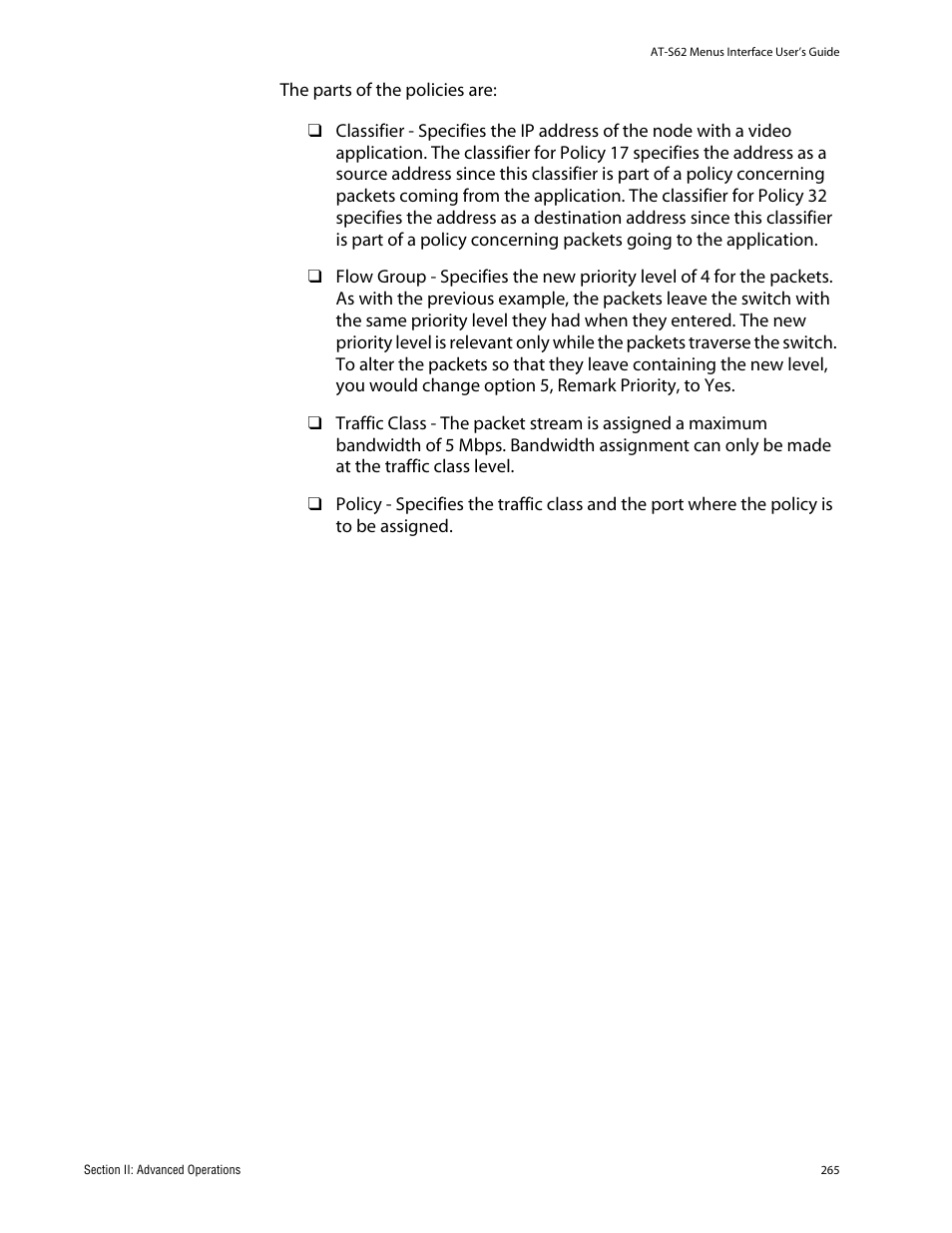 Allied Telesis AT-S62 User Manual | Page 265 / 760