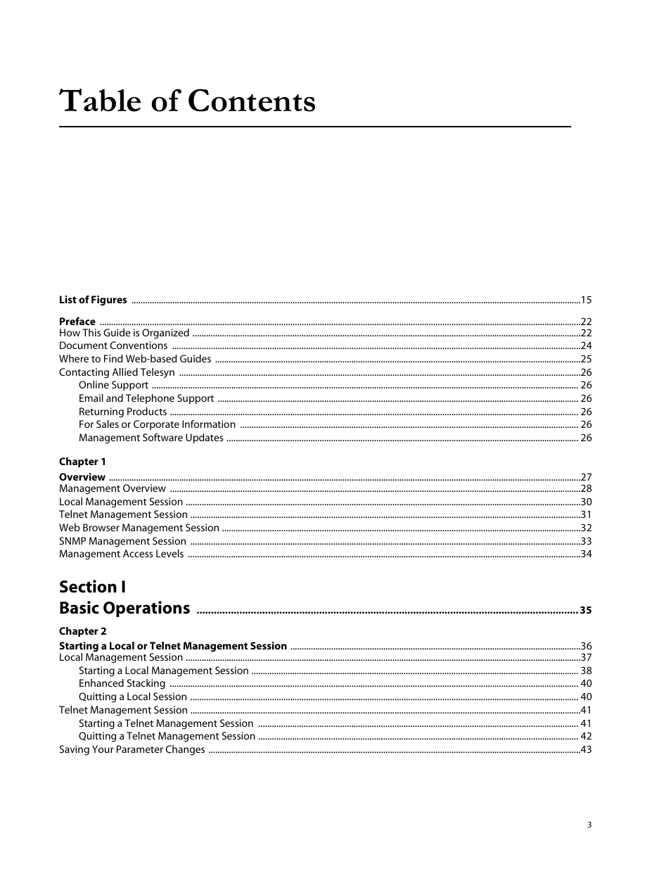 Allied Telesis AT-S62 User Manual | Page 3 / 760