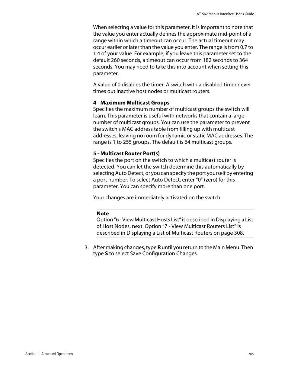 Allied Telesis AT-S62 User Manual | Page 305 / 760