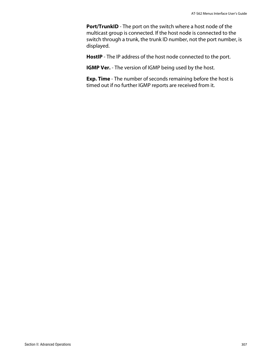 Allied Telesis AT-S62 User Manual | Page 307 / 760