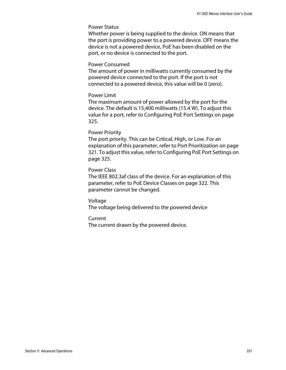 Allied Telesis AT-S62 User Manual | Page 331 / 760