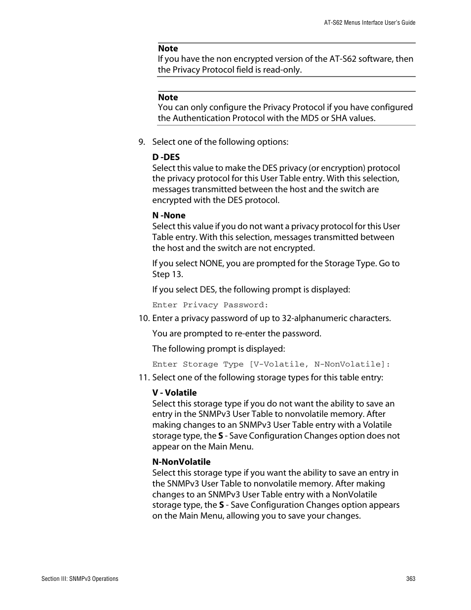 Allied Telesis AT-S62 User Manual | Page 363 / 760
