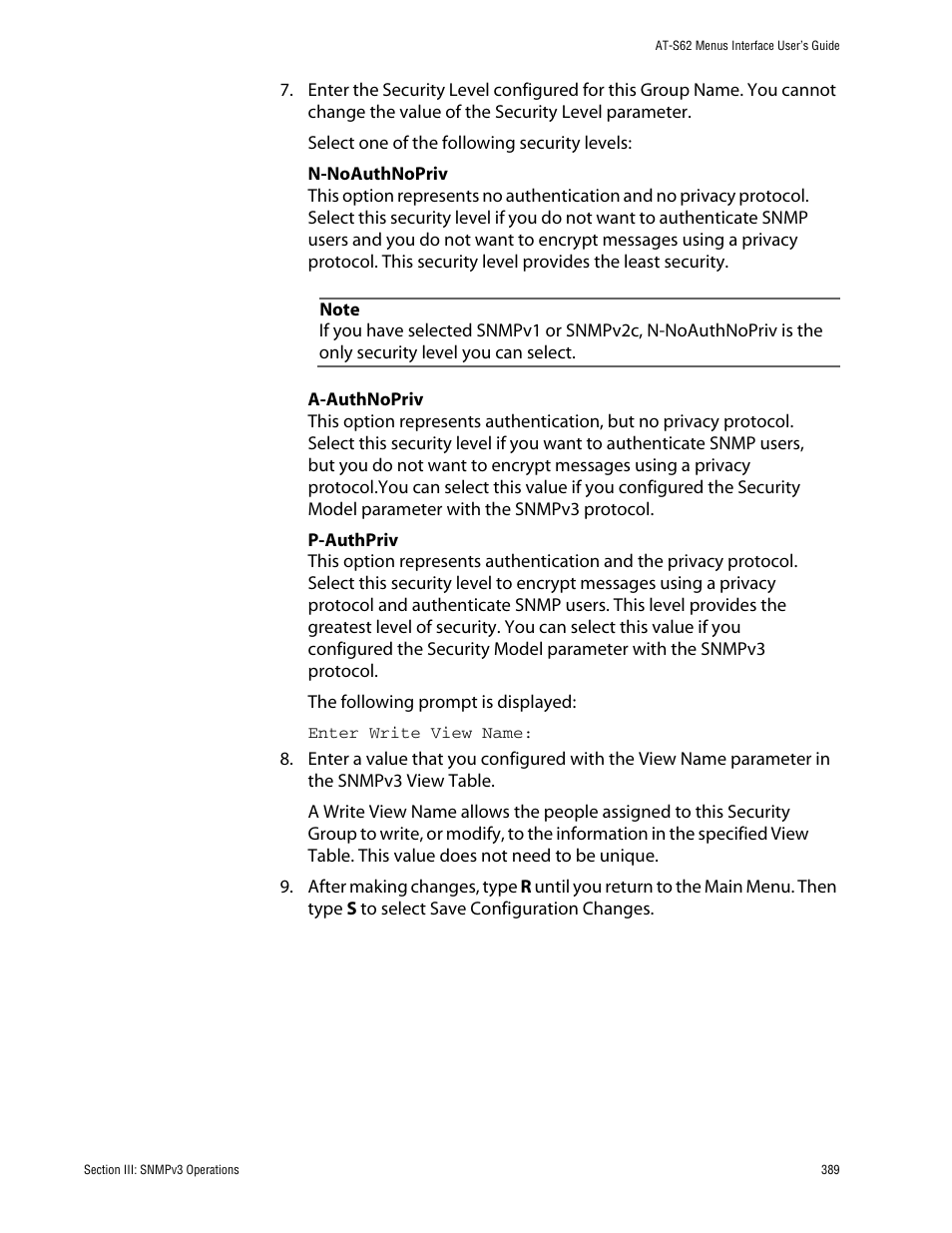Allied Telesis AT-S62 User Manual | Page 389 / 760
