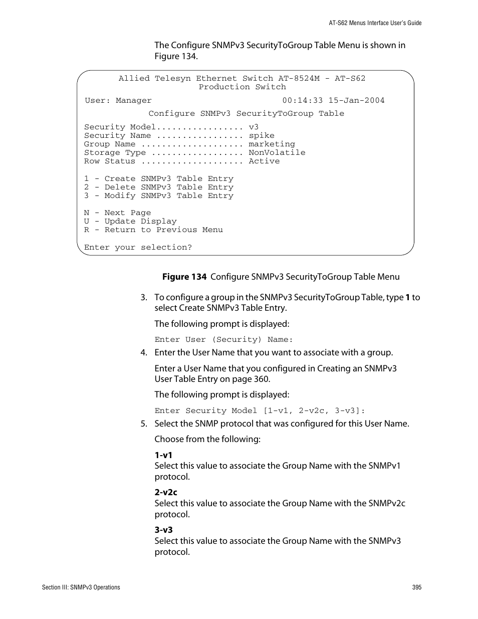 Allied Telesis AT-S62 User Manual | Page 395 / 760