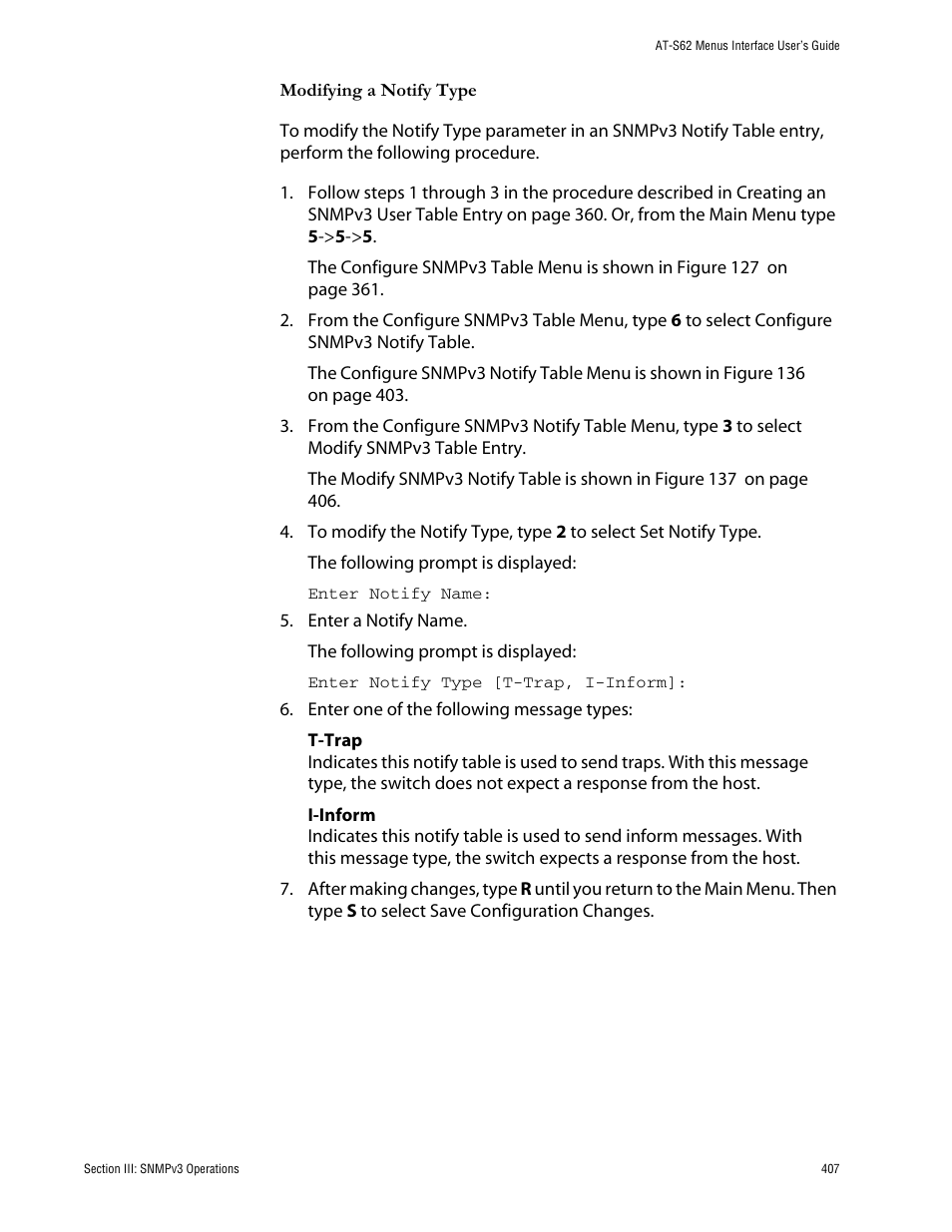 Allied Telesis AT-S62 User Manual | Page 407 / 760