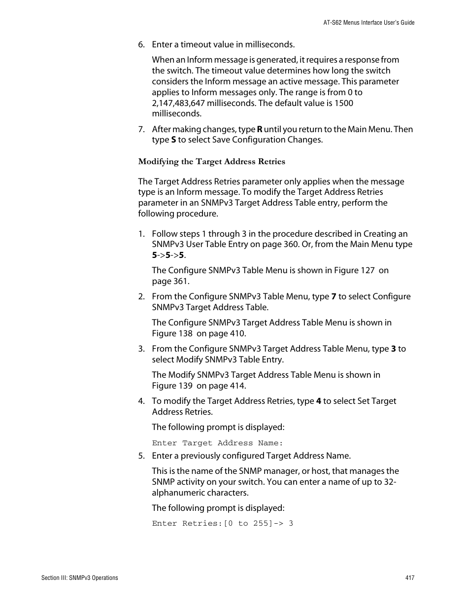 Allied Telesis AT-S62 User Manual | Page 417 / 760