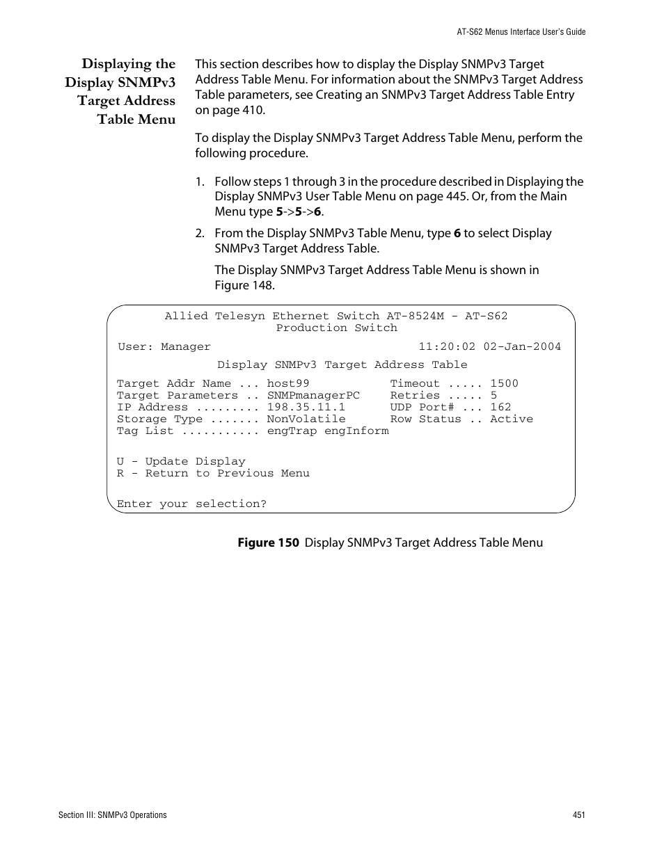 Allied Telesis AT-S62 User Manual | Page 451 / 760