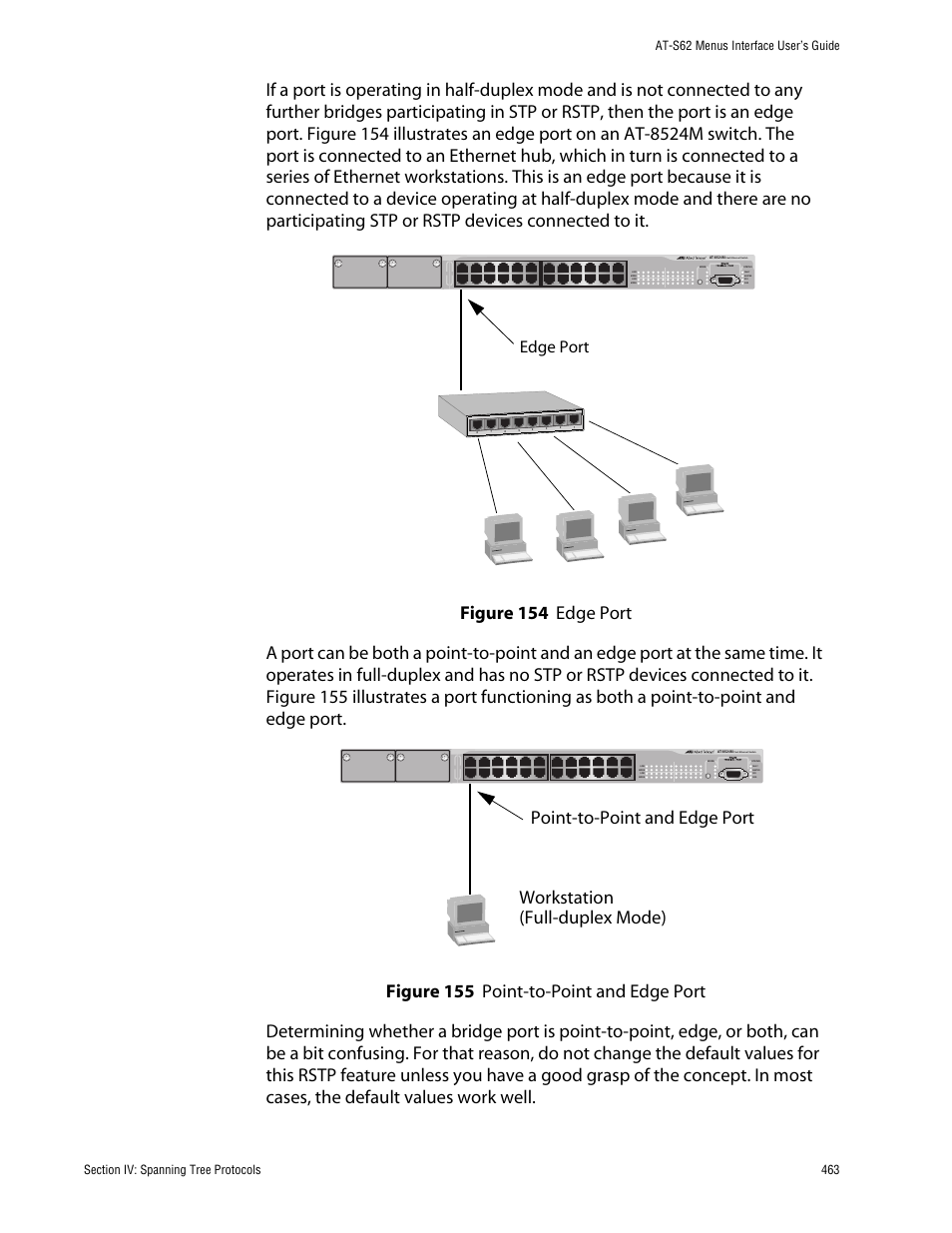 Edge port | Allied Telesis AT-S62 User Manual | Page 463 / 760
