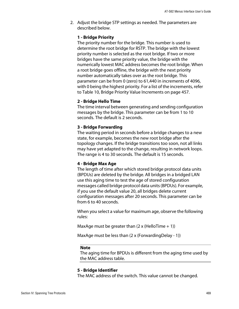 Allied Telesis AT-S62 User Manual | Page 469 / 760