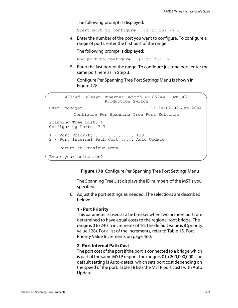 Allied Telesis AT-S62 User Manual | Page 509 / 760