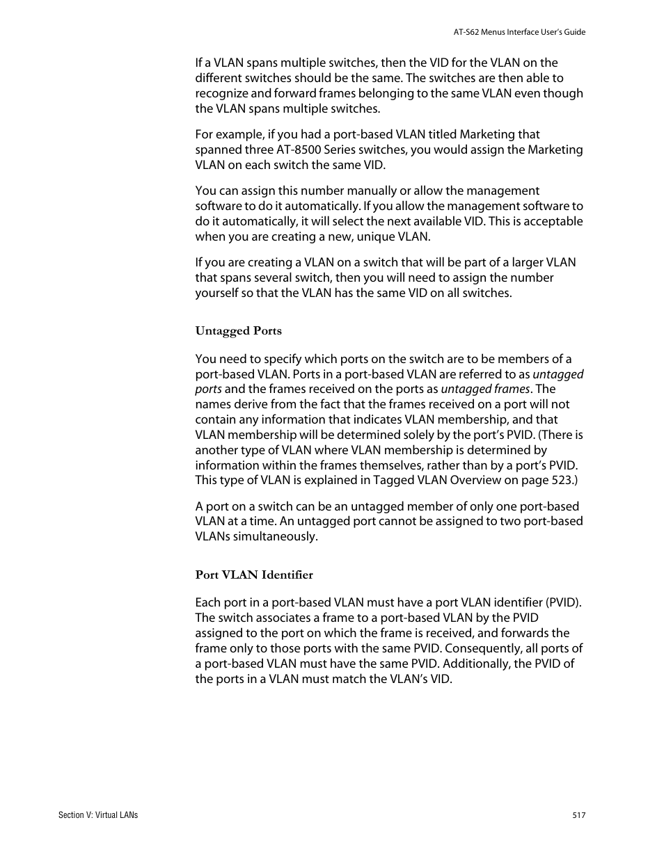 Allied Telesis AT-S62 User Manual | Page 517 / 760