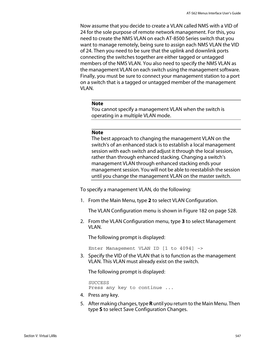 Allied Telesis AT-S62 User Manual | Page 547 / 760