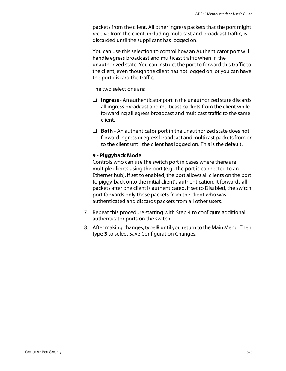 Allied Telesis AT-S62 User Manual | Page 623 / 760