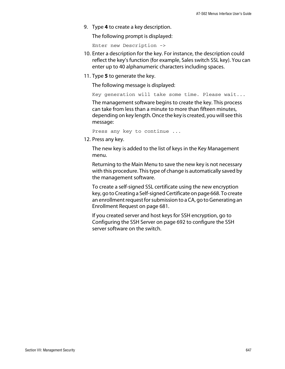 Allied Telesis AT-S62 User Manual | Page 647 / 760