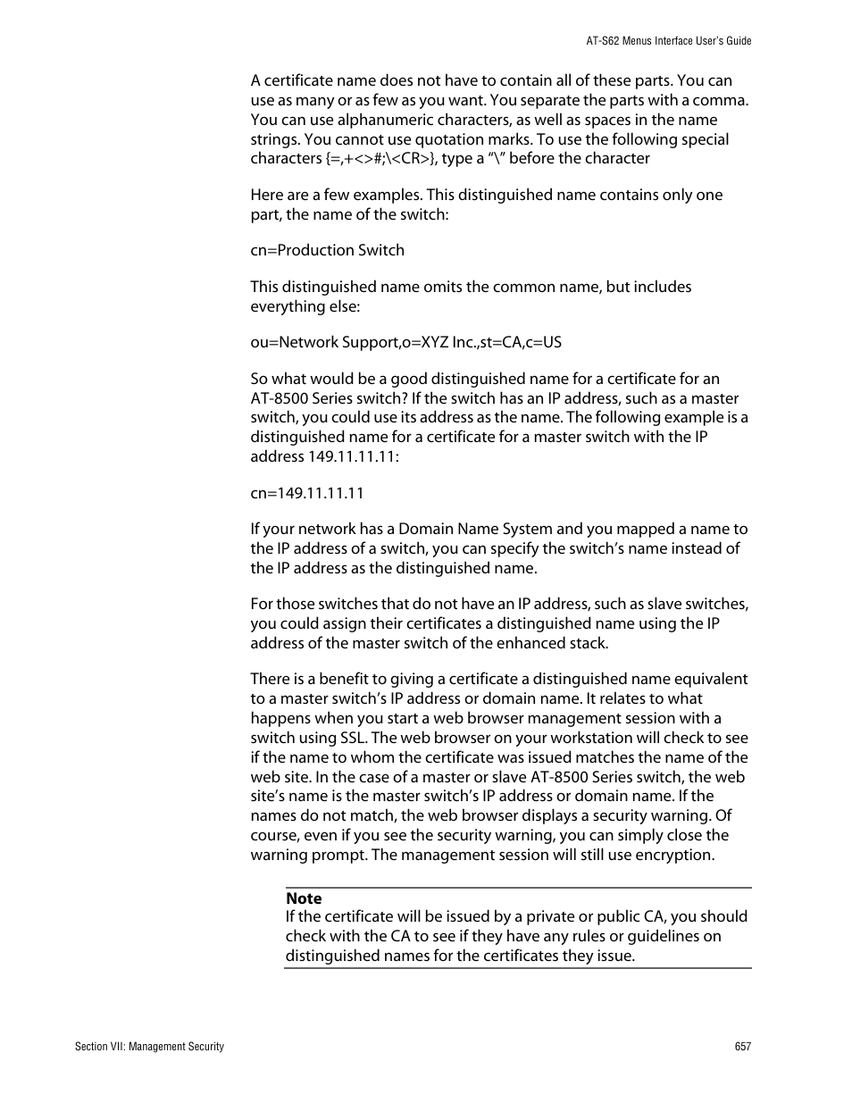 Allied Telesis AT-S62 User Manual | Page 657 / 760