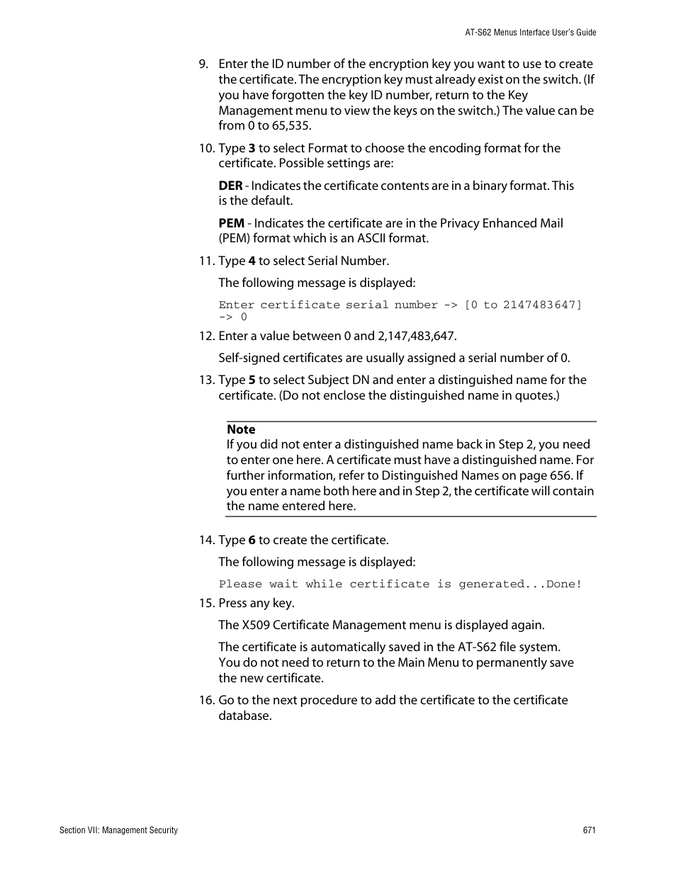 Allied Telesis AT-S62 User Manual | Page 671 / 760