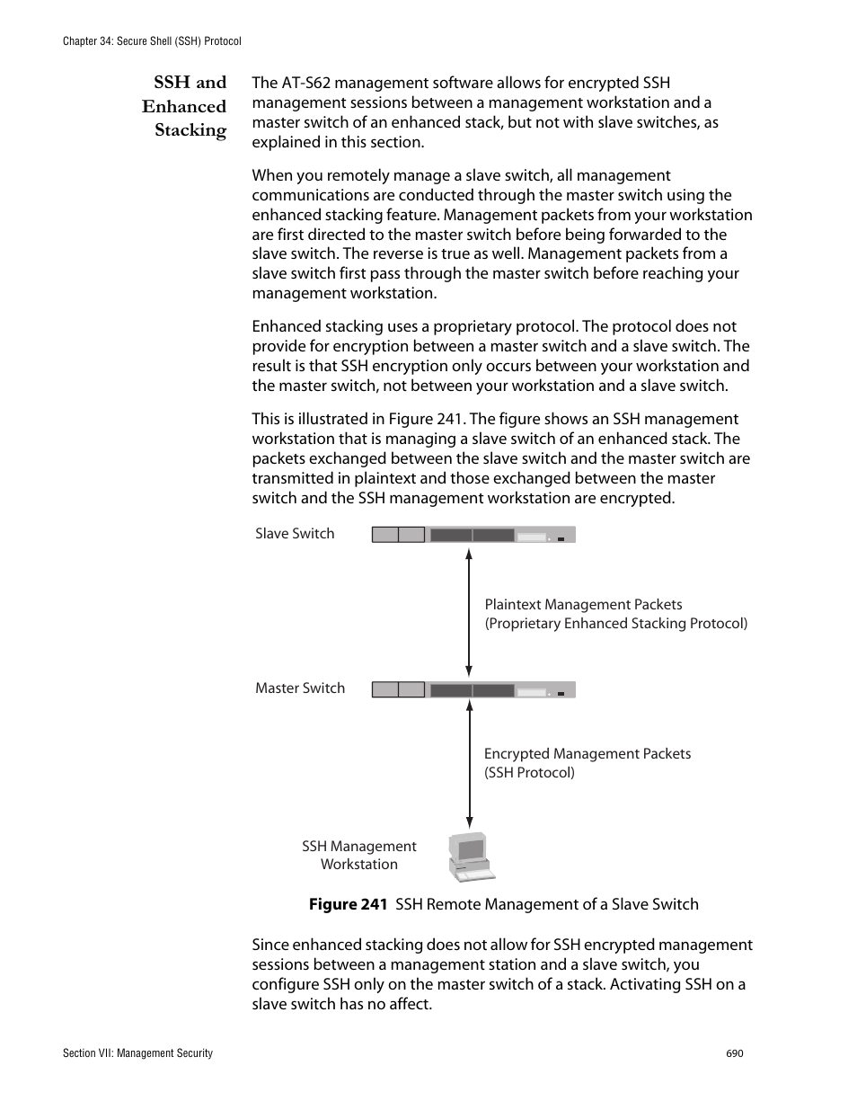 Ssh and enhanced stacking | Allied Telesis AT-S62 User Manual | Page 690 / 760