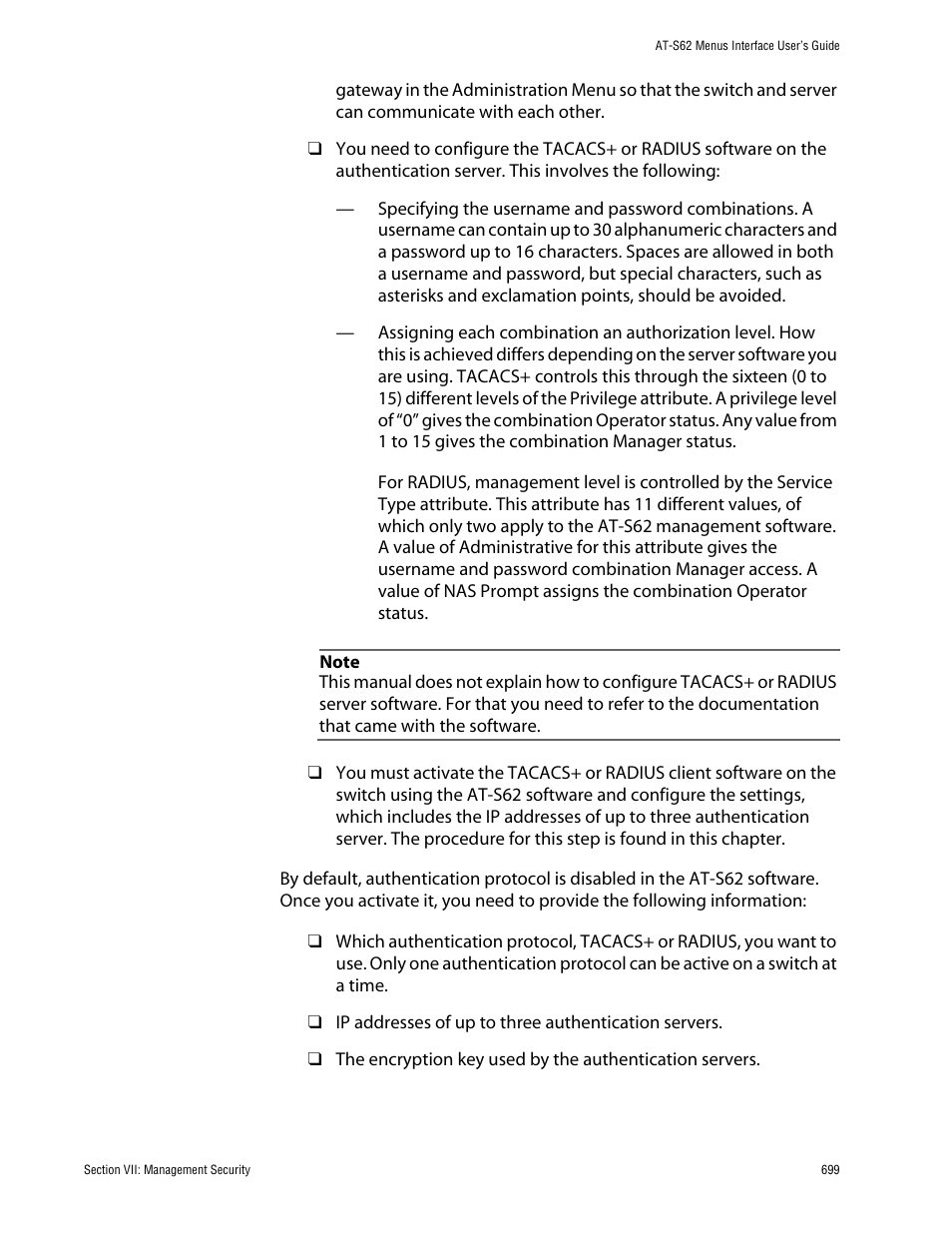Allied Telesis AT-S62 User Manual | Page 699 / 760