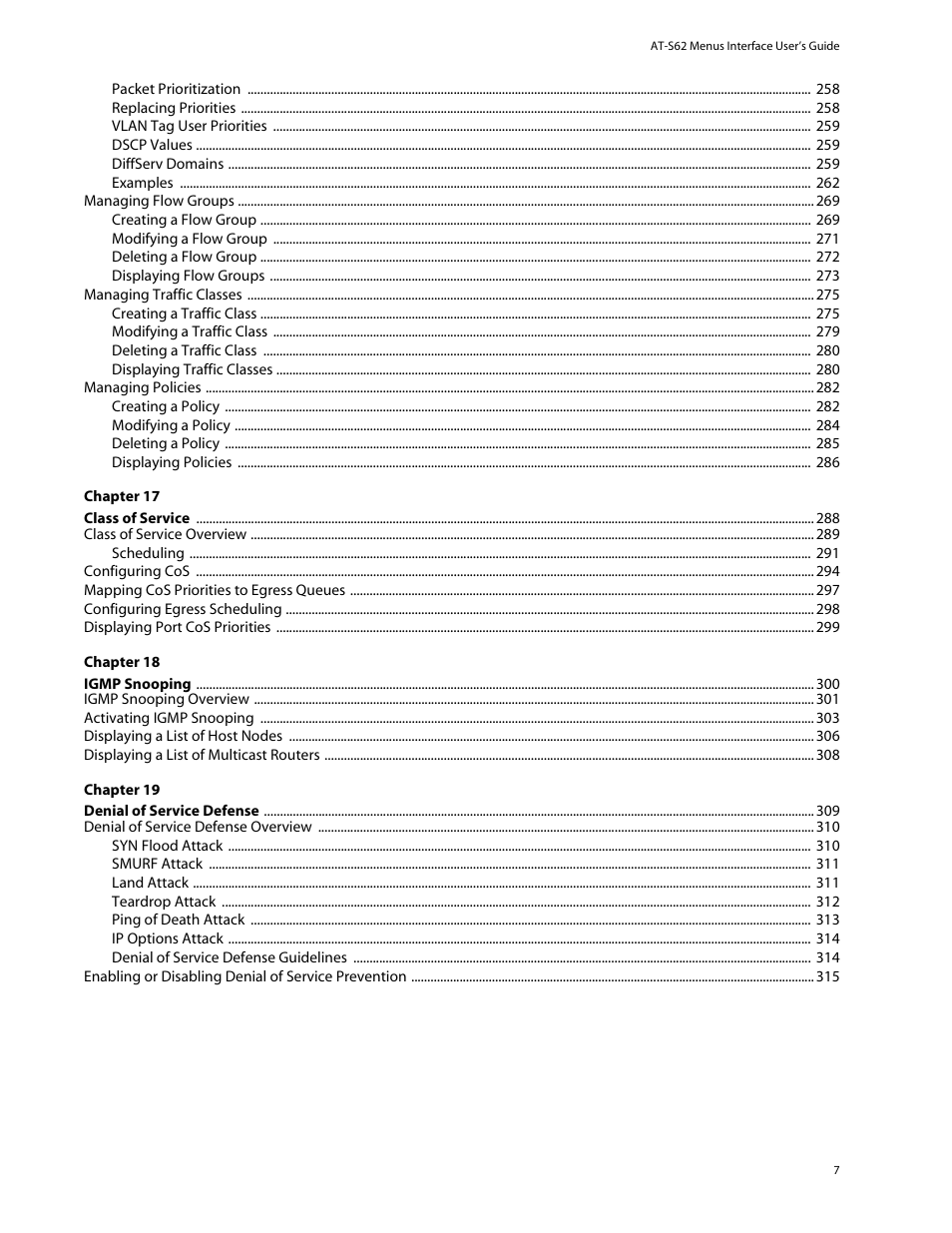 Allied Telesis AT-S62 User Manual | Page 7 / 760