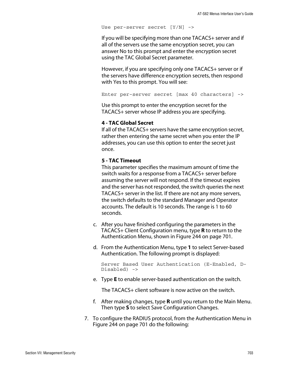Allied Telesis AT-S62 User Manual | Page 703 / 760
