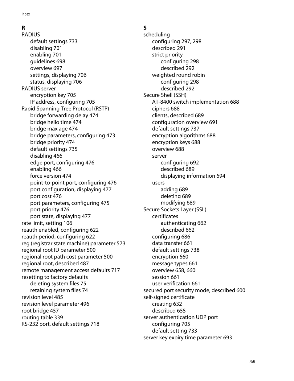 Allied Telesis AT-S62 User Manual | Page 756 / 760