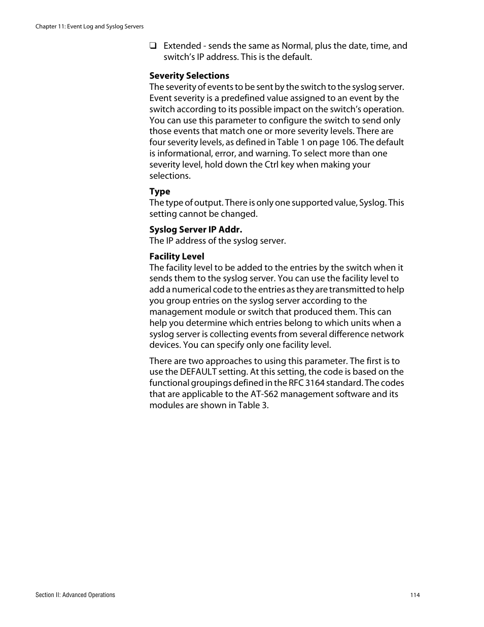 Allied Telesis AT-S62 User Manual | Page 114 / 335