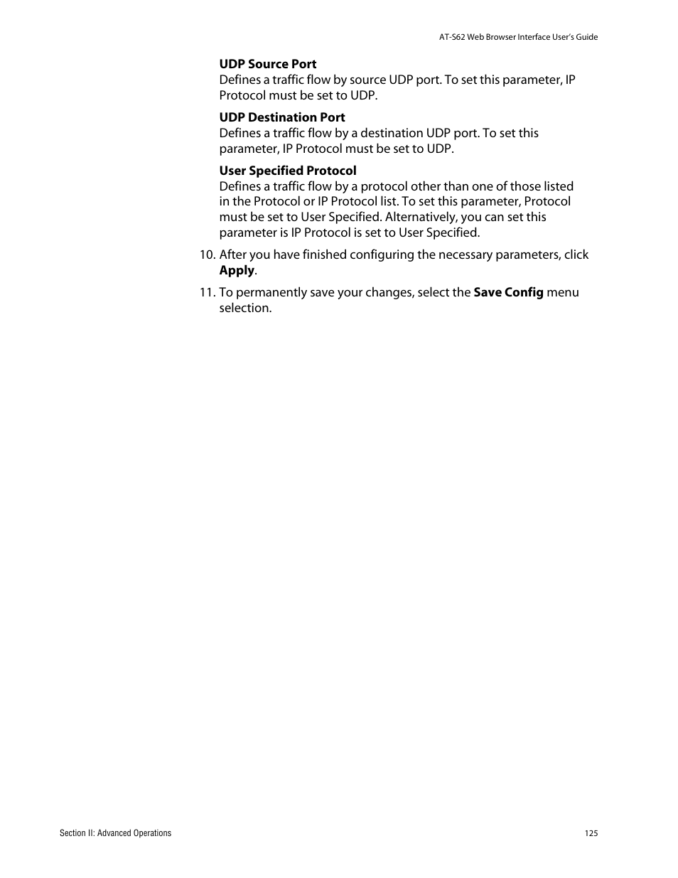 Allied Telesis AT-S62 User Manual | Page 125 / 335