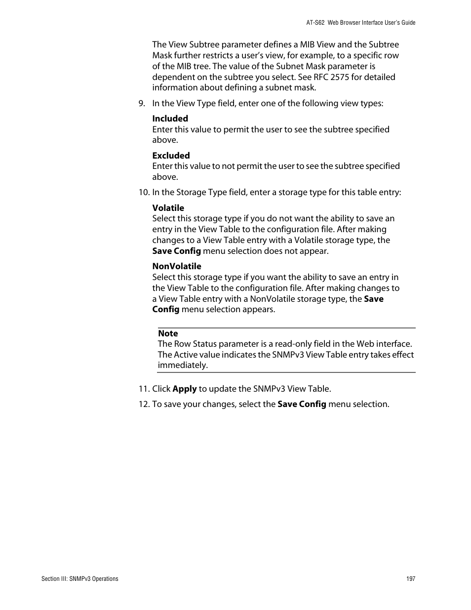 Allied Telesis AT-S62 User Manual | Page 197 / 335